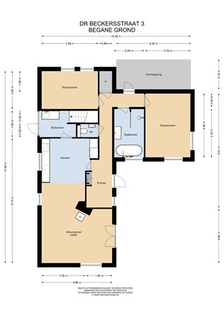 Floorplan - Doctor Beckersstraat 3, 6191 DA Beek